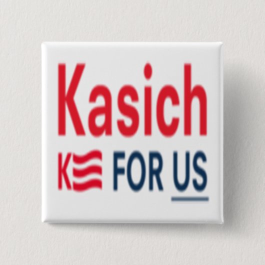 Kasich for Usロゴ 缶バッジ (正面)