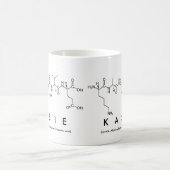 Kasieペプチド名mug コーヒーマグカップ (中央)