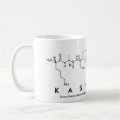 Kasienkaペプチド名mug コーヒーマグカップ (左)
