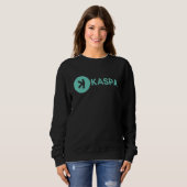 Kaspa Crypto Digital Ledger Decentralized Layer1 K スウェットシャツ (正面フル)