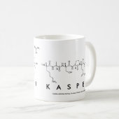 Kasperペプチド名mug コーヒーマグカップ (正面右)