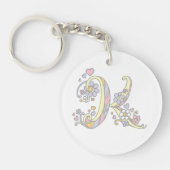 Kassandra monogram Kの名前と意味キーリング キーホルダー (正面)