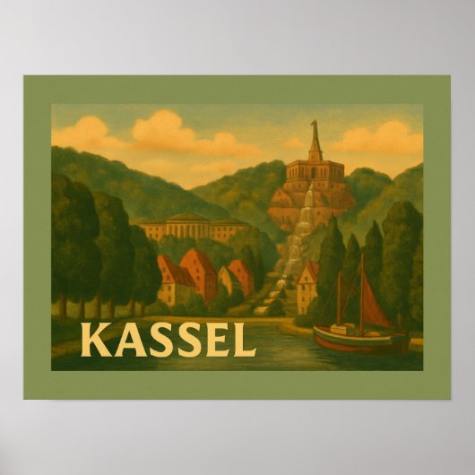 Kassel Germany City Art ポスター (正面)