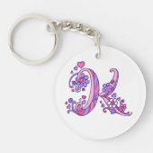 KassieのモノグラムKの名前および意味キーホルダー キーホルダー (正面)