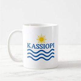 KASSIOPIコルフギリシャ、太陽の波 コーヒーマグカップ