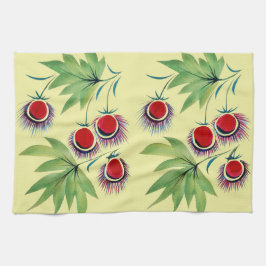 Kastanien im dekorativen Stil キッチンタオル