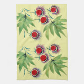 Kastanien im dekorativen Stil キッチンタオル (縦)