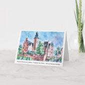 KASTEEL WESTERVELT 1729 A. de Haen drawing. card   カード (正面)