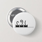 Kat lijn tekening。ケイシーさん。カッテンダグ狼男。 缶バッジ (正面&裏面)