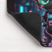 Kat Lym Cyberpunk Mecha Cat Desk Mat - Astro-Kat マウスパッド (コーナー)