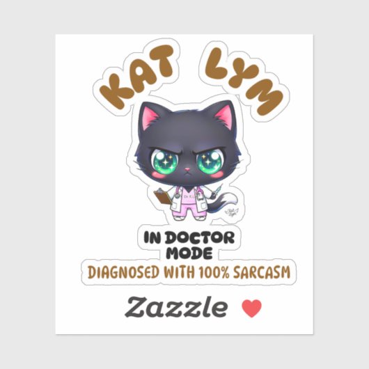 Kat Lym In Doctor Mode シール (シート)