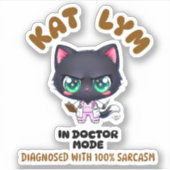 Kat Lym In Doctor Mode シール (正面)