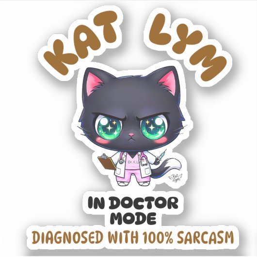 Kat Lym In Doctor Mode シール (正面)