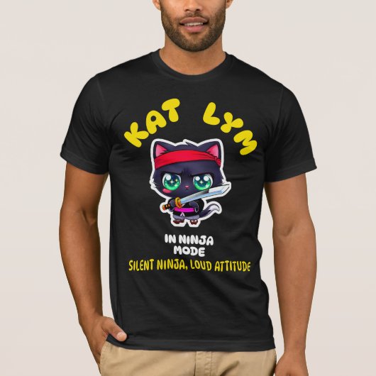 Kat Lym In Ninja Mode Tシャツ (正面)