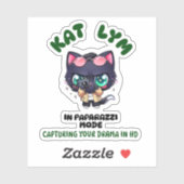 Kat Lym In Paparazzi Mode Sticker シール (シート)