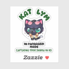 Kat Lym In Paparazzi Mode Sticker シール
