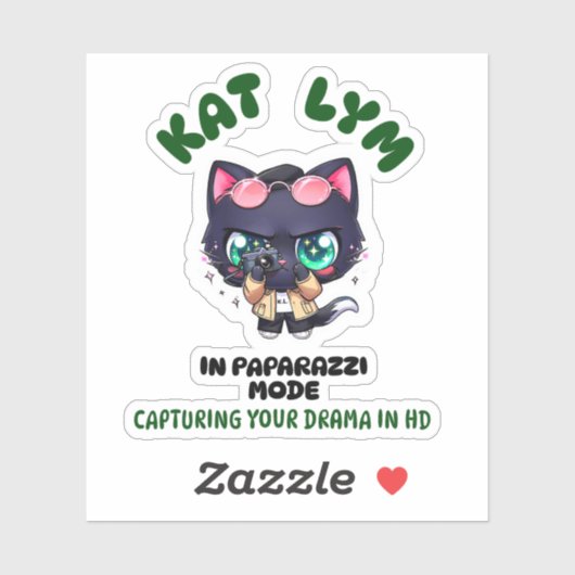 Kat Lym In Paparazzi Mode Sticker シール (シート)
