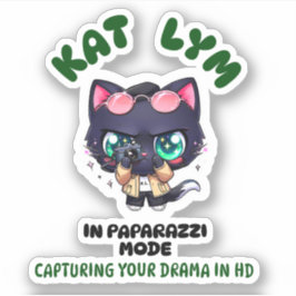 Kat Lym In Paparazzi Mode Sticker シール