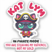 Kat Lym In Pirate Mode 2 シール (正面)