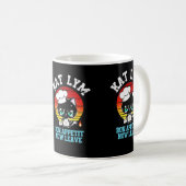 Kat Lym Sarcastic Chef Cat - Bon Appetit Now Leave コーヒーマグカップ (正面右)