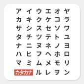 Katakana スクエアシール (正面)