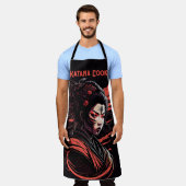 Katana Cook エプロン (着用した状態)