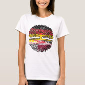 Katar Katarisch Deutsch Deutschland Baum Wurzel Tシャツ (正面)