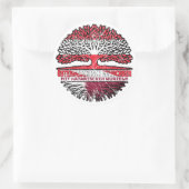 Katar Katarisch Österreichisch Baum ラウンドシール (バッグ)