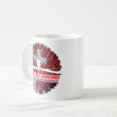 Katar Katarisch Schweizer Schweiz Baum Wurzel コーヒーマグカップ (正面左)
