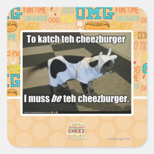 katchにcheezburger スクエアシール