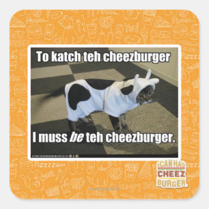 katchにcheezburger スクエアシール