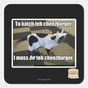 katchにcheezburger スクエアシール