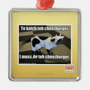 katchにcheezburger メタルオーナメント