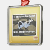 katchにcheezburger メタルオーナメント (左)