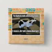 katchにcheezburger 缶バッジ (正面)