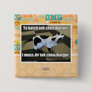 katchにcheezburger 缶バッジ