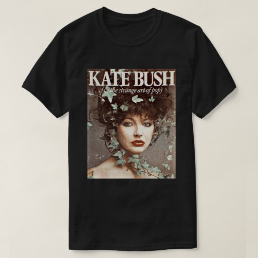 Kate Bush in myハートフレームアートプリント Tシャツ (デザイン正面)