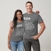 KATE Definition Personalized Name Funny Birthday G Tシャツ (ユニセックス)