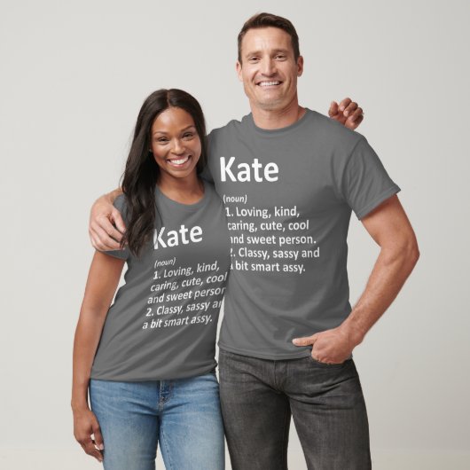 KATE Definition Personalized Name Funny Birthday G Tシャツ (ユニセックス)