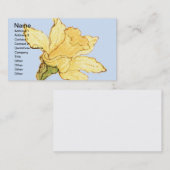 Kate Greenaway著独身のなラッパスイセンのイラストレーション 名刺 (正面/裏面)