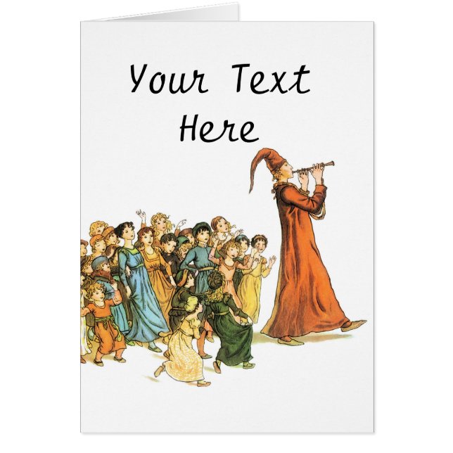 Kate Greenaway著雑色のパイパーのイラストレーション (正面)