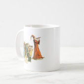 Kate Greenaway著雑色のパイパーのイラストレーション コーヒーマグカップ (正面左)