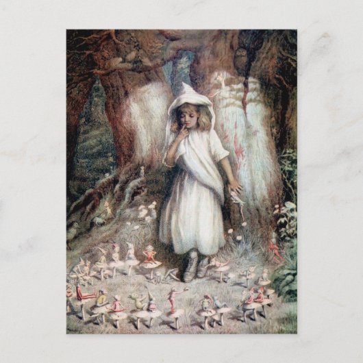 Kate Greenaway:小妖精や小人リングや輪 ポストカード (正面)