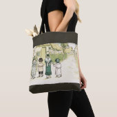 Kate Greenaway：窓の下の灰色 トートバッグ (クローズアップ)