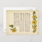 Kate greenaway Music ポストカード (正面/裏面)