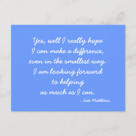 Kate Middletonの見積もりはがき ポストカード