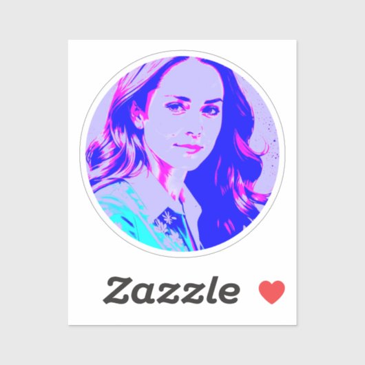 kate middleton独自の写真を作成 シール (シート)