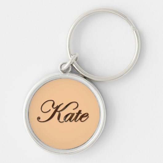 KATE Name-Branded Gift鍵チェーンまたはジッパー・プル キーホルダー (正面)