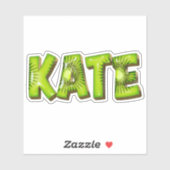 Kate Name Kiwi Design Aufkleber Sticker シール (シート)