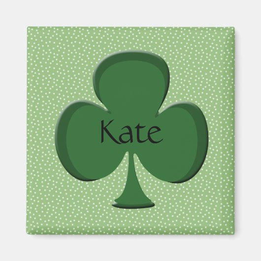 Kate Shamrock Name Magnet マグネット (正面)